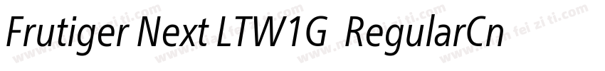 Frutiger Next LTW1G  RegularCn字体转换